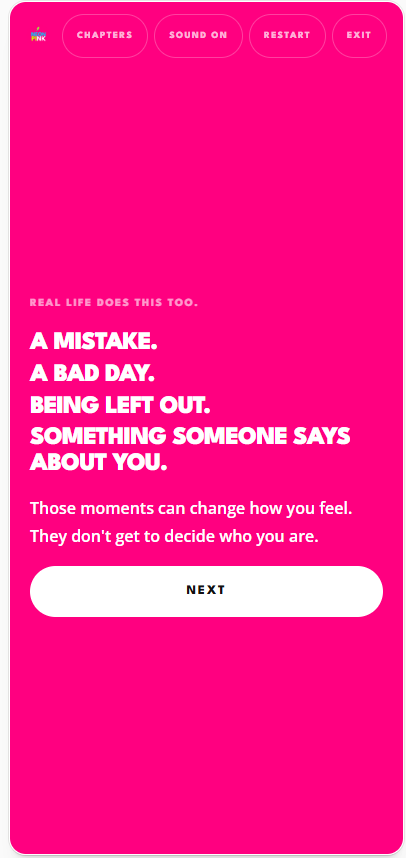 Real life does this too, and it does not decide who she is.